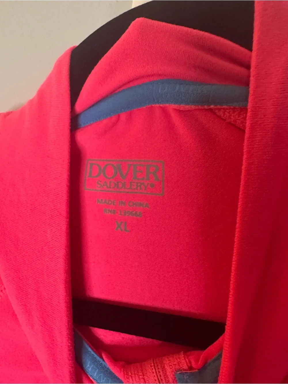 Dover Saddlery Pink Long-Sleeve Half-Zip Performance Top - Picture 4 of 5